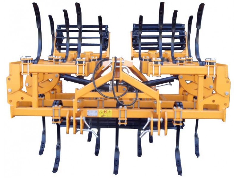 Châssis cultivateur GASCON 4M repliage hydraulique, 17 brides sans dents