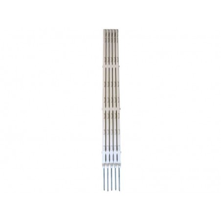 Piquet de clôture PVC blanc 105 cm
