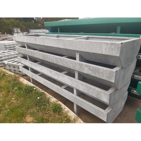 AUGE 2m x 0,33m GALVA rectangle 0,30 x 0,15